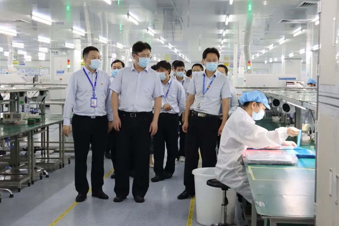 广晟控股集团党委副书记、董事、工会主席汪东兵带队到南宫NG娱乐光电开展调研督导
