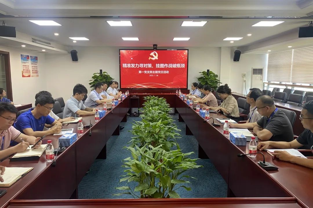 第一支部开展“精准发力寻对策、挂图作战破瓶颈”主题党日活动