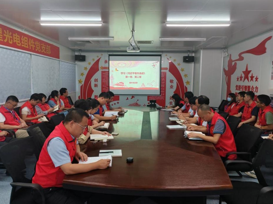 组件党支部开展主题教育专题学习暨视察研究阶段性总结聚会